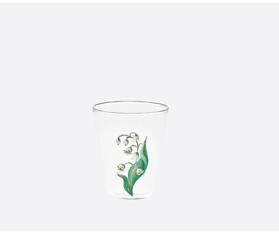 57) Lily of the Valley Drinking Glass