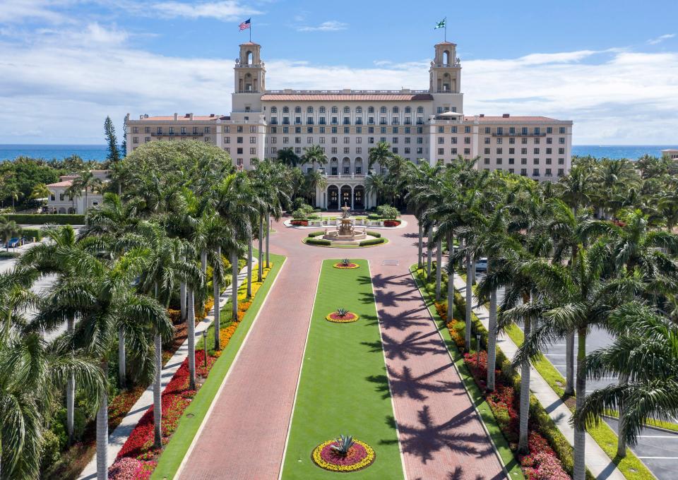 In March 2020, The Breakers Palm Beach hotel had no guests. The hotel was closed over concerns about coronavirus.