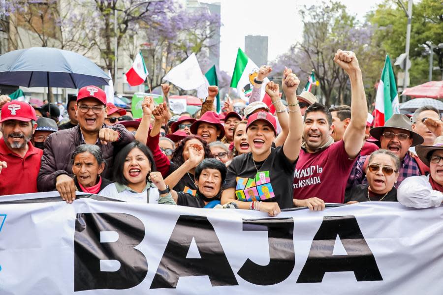 Participa Marina del Pilar con AMLO en 85 Aniversario de la Expropiación Petrolera en CDMX