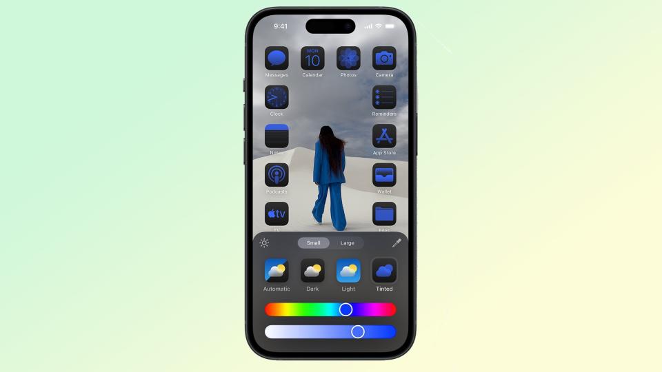 iOS 18 home screen customization features changing  icons color