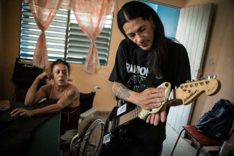 Gerson Govea (R) is considered the last of Cuba's most hardcore members of the "frikis," or "freaks," who infected themselves with HIV in order to get into the relative safety and comfort of a state AIDS clinic