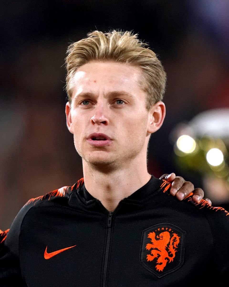 Barcelona midfielder Frenkie De Jong is being monitored by City (John Walton/PA) (PA Archive)