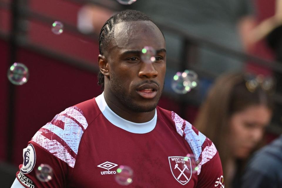 Michail Antonio has vowed not to celebrate if he scores for West Ham against Nottingham Forest  (AFP via Getty Images)