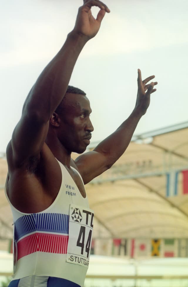 Men’s 100m Race – Linford Christie – World Championships in Athletics – Stuttgart