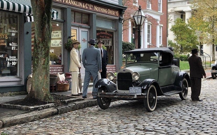 William Street was transformed into a 1930s set for the AMC TV Series 'Invitation to a Bonfire' which filmed in New Bedford Oct. 17-18