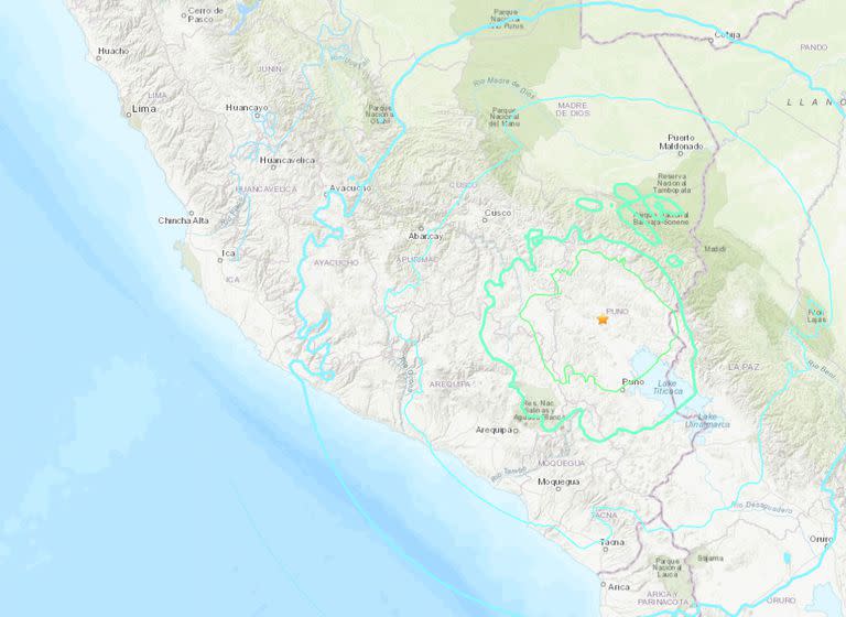 El lugar donde impactó el terremoto en Perú
