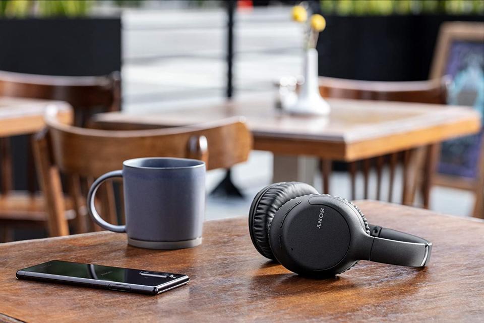 Save 49% on Sony Noise Canceling Headphones. Image via Amazon.