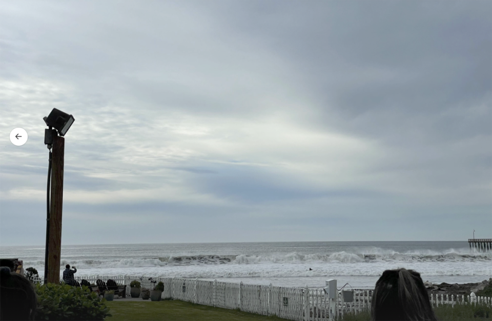 The Tonga Island region tsunami has generated unusual waves in Cayucos, CA, Jan. 15, 2022.