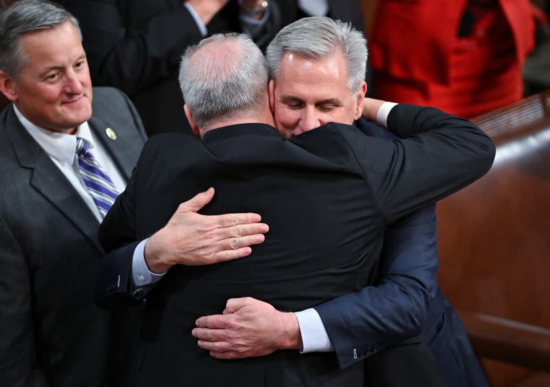 Kevin McCarthy is elected next Speaker of the U.S. House of Representatives at the U.S. Capitol in Washington