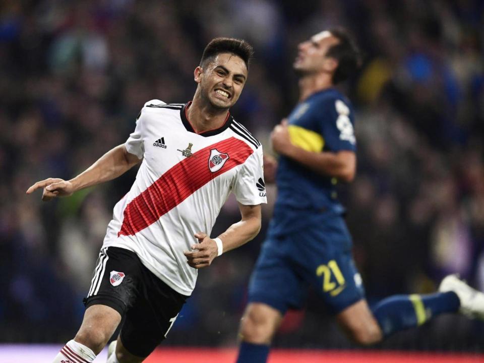 Gonzalo Martinez scored River’s third and final goal (AFP/Getty Images)