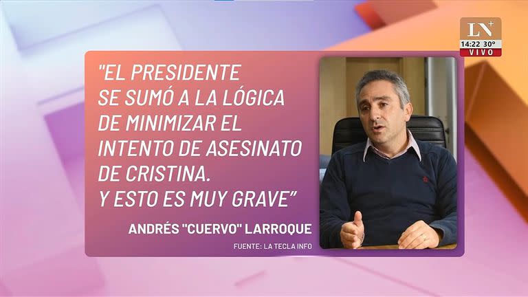 Interna en el oficialismo: el "Cuervo" Larroque cargó contra Alberto Fernández