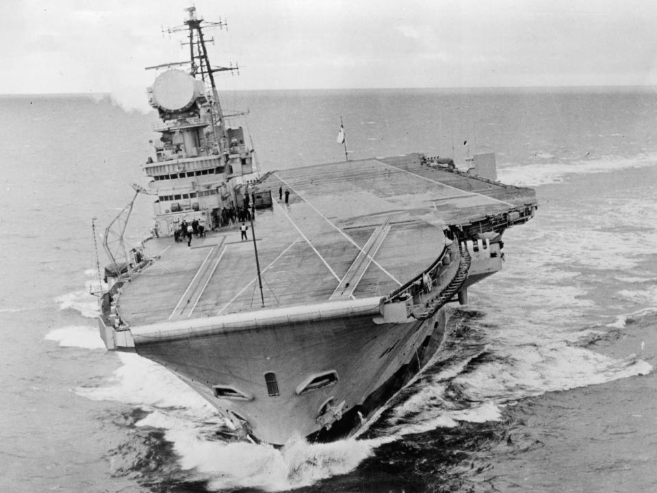 UK British aircraft carrier Hermes