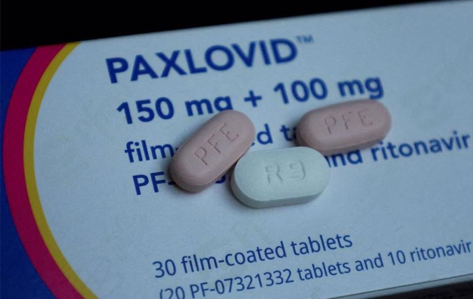 美國輝瑞藥廠的新冠口服藥倍拉維（Paxlovid）獨特的劑型設計，在臨床使用上被評為有副作用風險。（圖／路透）