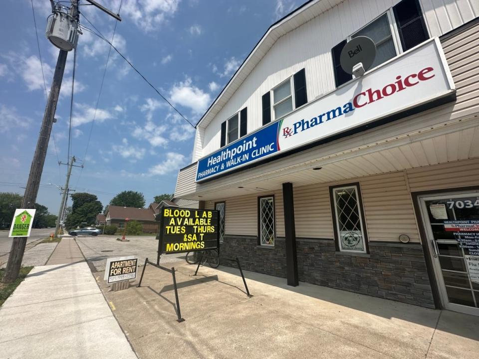 The Healthpoint Pharmacy in Stoney Point and the Lakeshore Nurse-Practitioner Led Clinic have applied to get a nurse practitioner to serve the community, which has been without a primary care provider for a few years. (Katerina Georgieva/CBC - image credit)