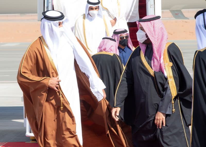 FILE PHOTO: Gulf leaders arrive in Al-Ula, Saudi Arabia for GCC summit