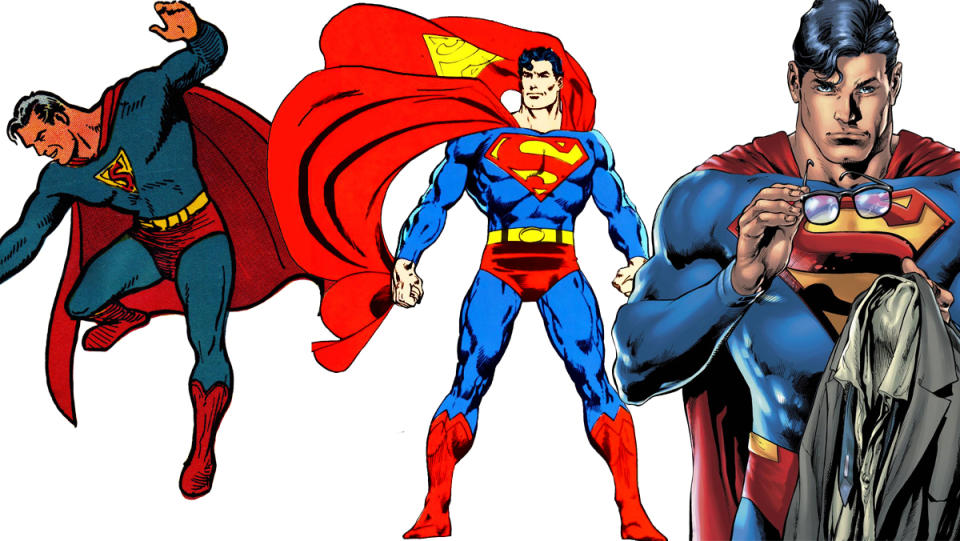 Aside from changes to the "S" insignia, Superman's costume was pretty much perfect from the word go.