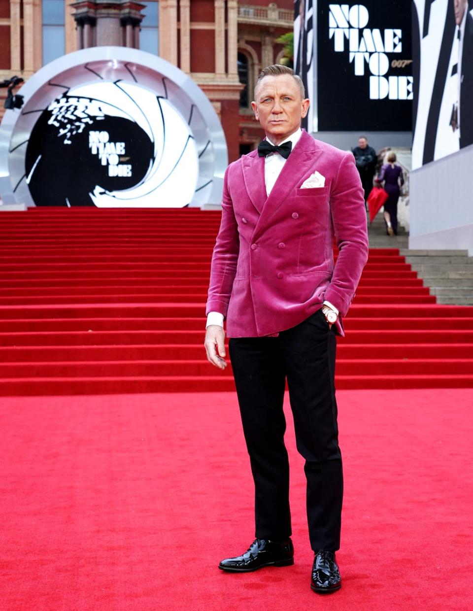 Daniel Craig turned heads at the red carpet premiere of his James Bond swansong (Ian West/PA) (PA Wire)