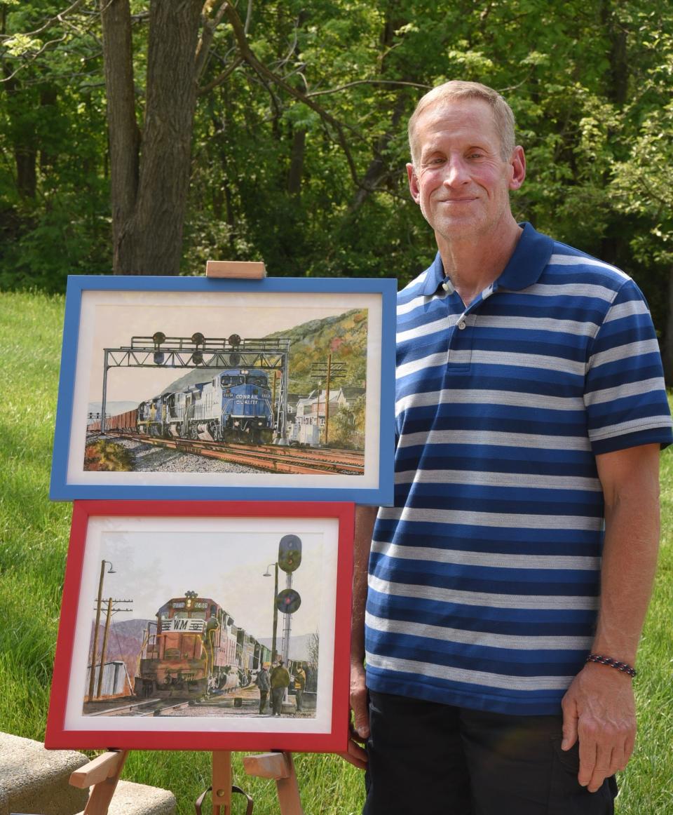Kevin Yackmack of Independence Township is featured artist at the Midland Arts Council show this July 4th holiday season.