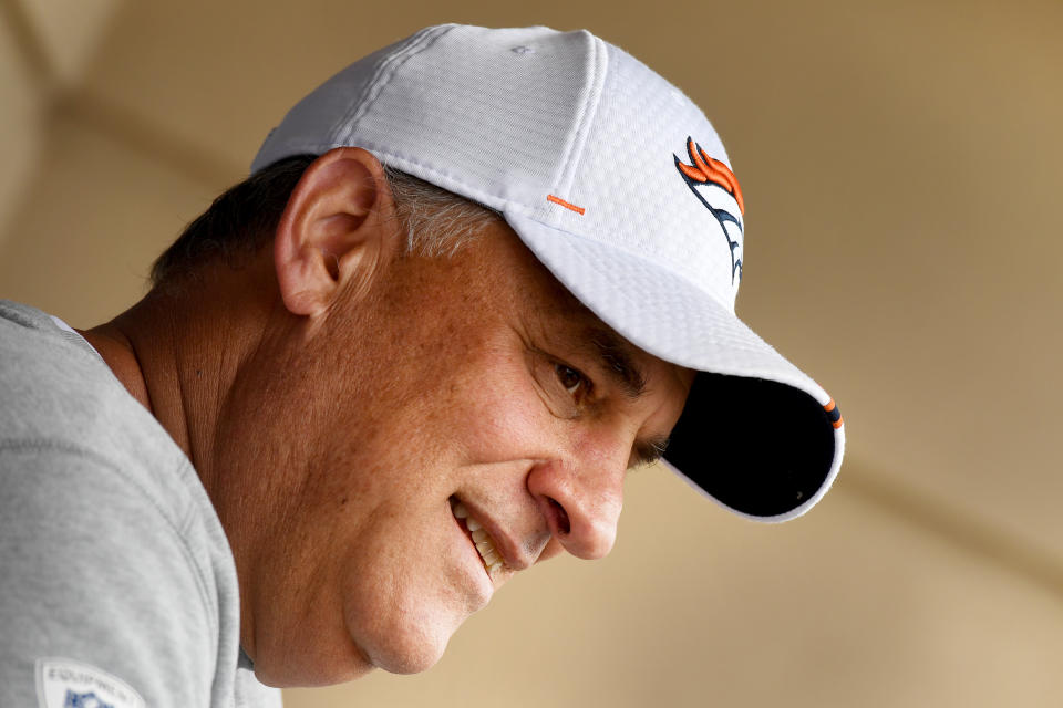 Denver Broncos coach Vic Fangio said he likes having fans at training camp. (Getty Images)