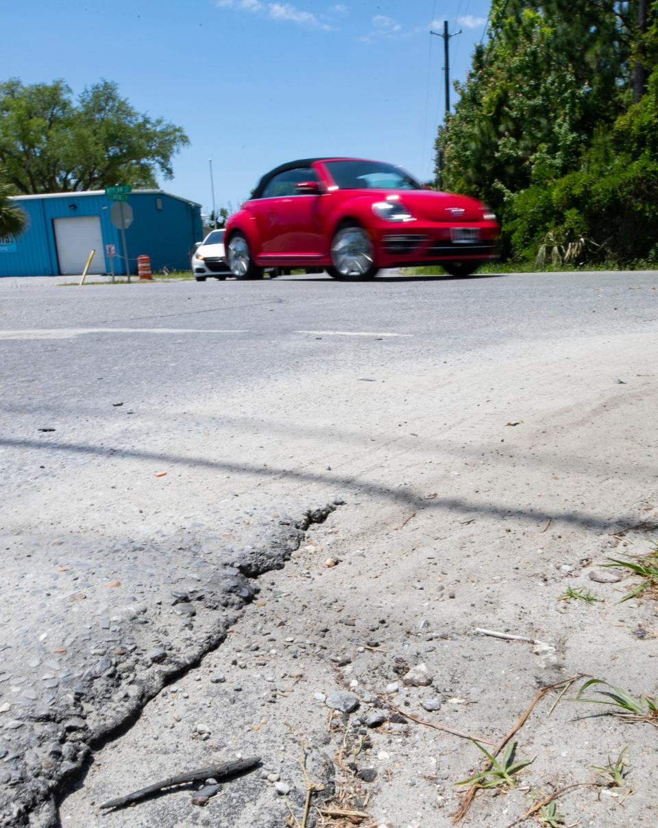 Joan Avenue, shown on Wednesday, will be resurfaced during Phase 2 of a Bay County project to repave 132 miles of roads using $40 million in Federal Emergency Management Agency funding.