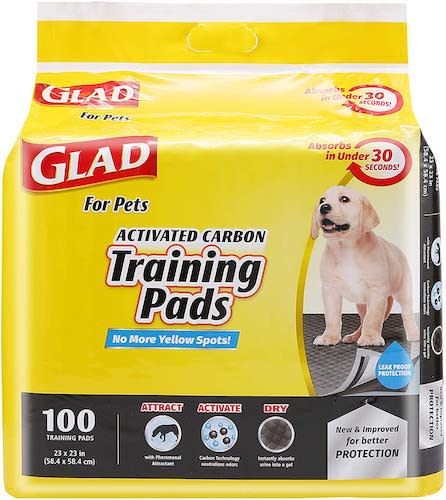 Glad for Pets Black Charcoal Puppy Pads