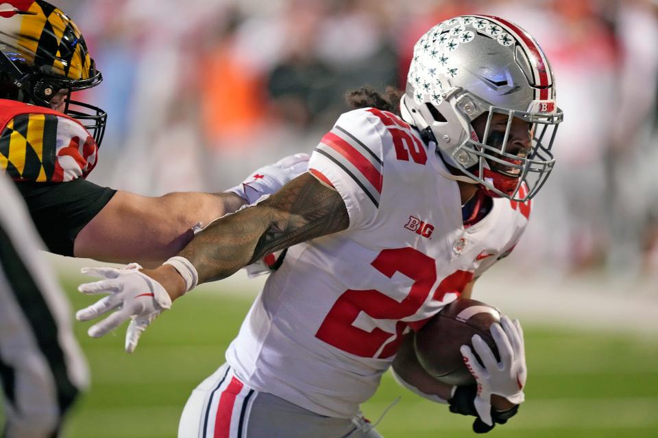 Ohio State linebacker Steele Chambers has helped the Buckeyes against teams that rely heavily on tight ends.