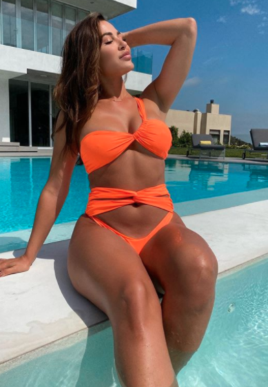 Ana Cheri poses in orange bikini makes $60,608.55 on Instagram posts