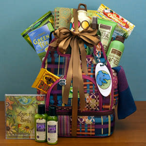 Gift basket for eco-chic mom