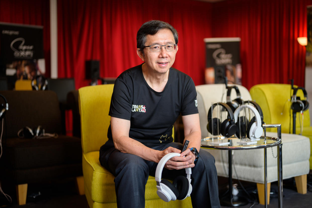 Sim Wong Hoo, CEO of Creative Technology. (PHOTO: Joseph Nair for Yahoo News Singapore)
