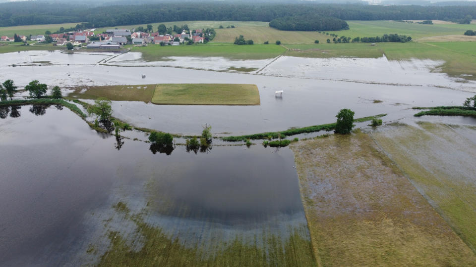 Inundación en Ansbach, Bavaria, Alemania (Foto:Getty)