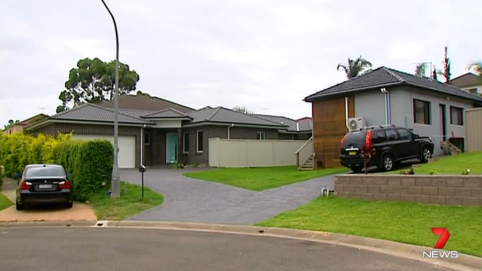 Mr Birch bought the house on the right and divided the land to build a second property. Photo: 7 News