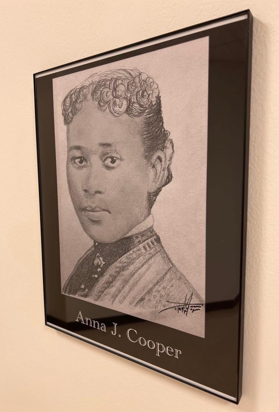 Artwork by Canton native Deseré Mayo celebrates Black historical figures, including Anna J. Cooper, who was a writer, teacher and activist who championed education for African Americans and women.