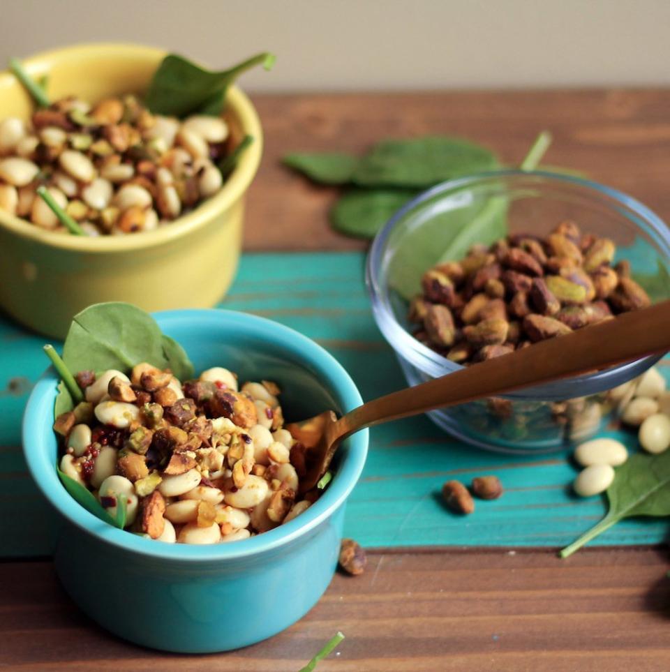 Italian Lupini Bean Salad with Crushed Pistachios