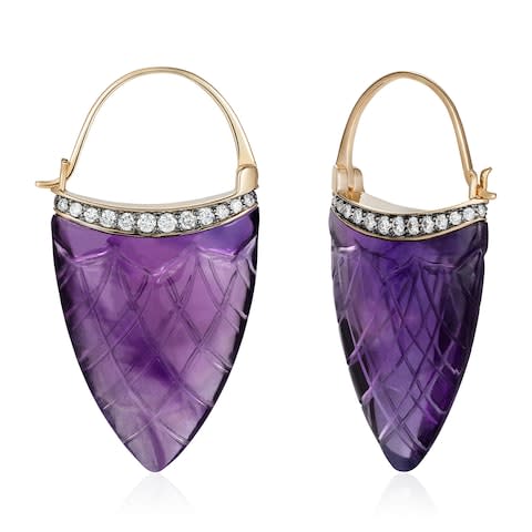 Noor Fares Prana Sahasrara earrings,