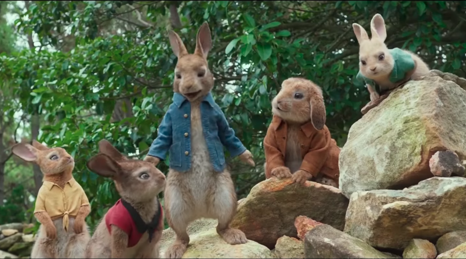 Parents are calling to boycott the new Peter Rabbit movie. Photo: Youtube