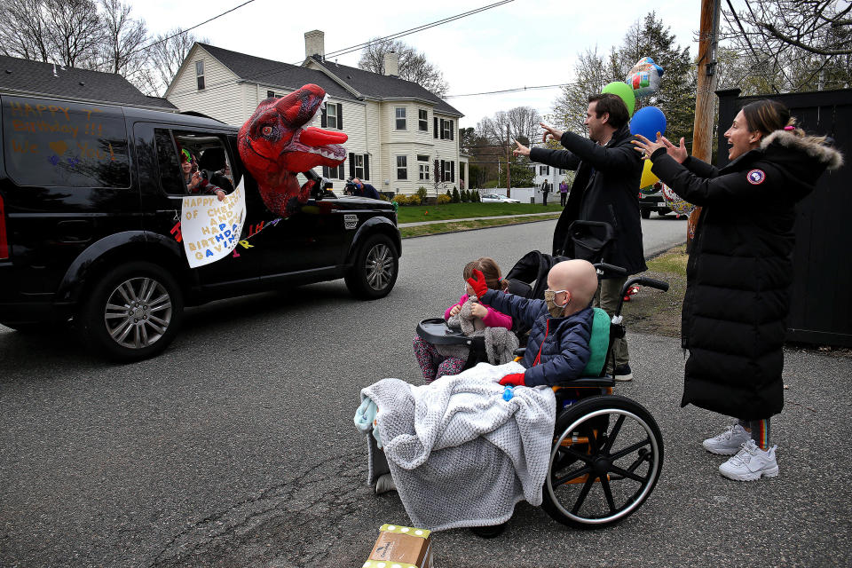 Image: Gavin Brennan and his family (Barry Chin / Boston Globe via Getty Images file)