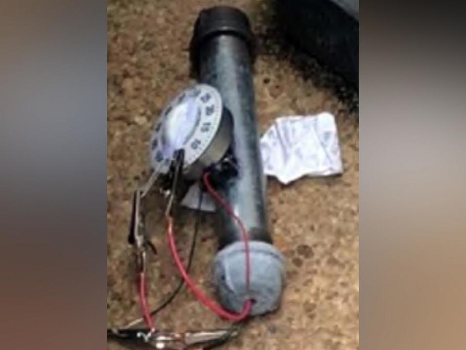 PHOTO: The FBI released this image on a poster seeking information for those responsible for the placement of pipe bombs in Washington, D.C., Jan. 5, 2021.  (FBI)