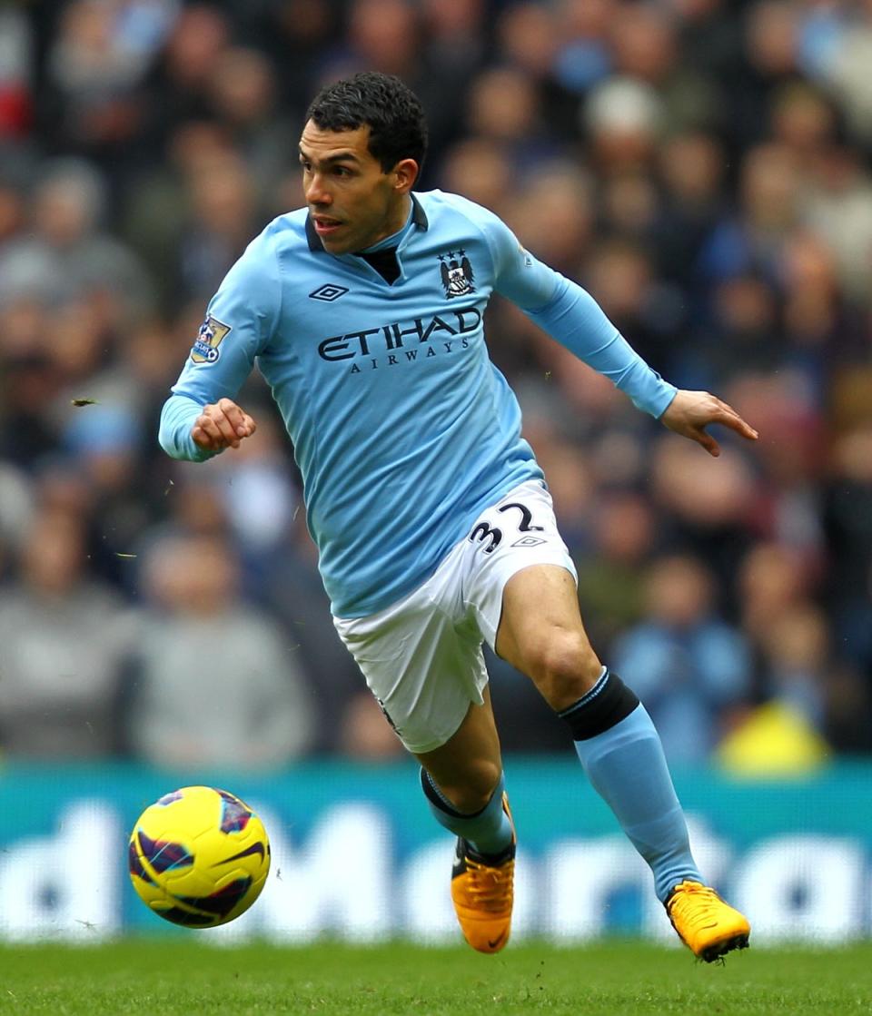 Carlos Tevez did not play a match for City for six months (Barrington Coombs/PA) (PA Archive)