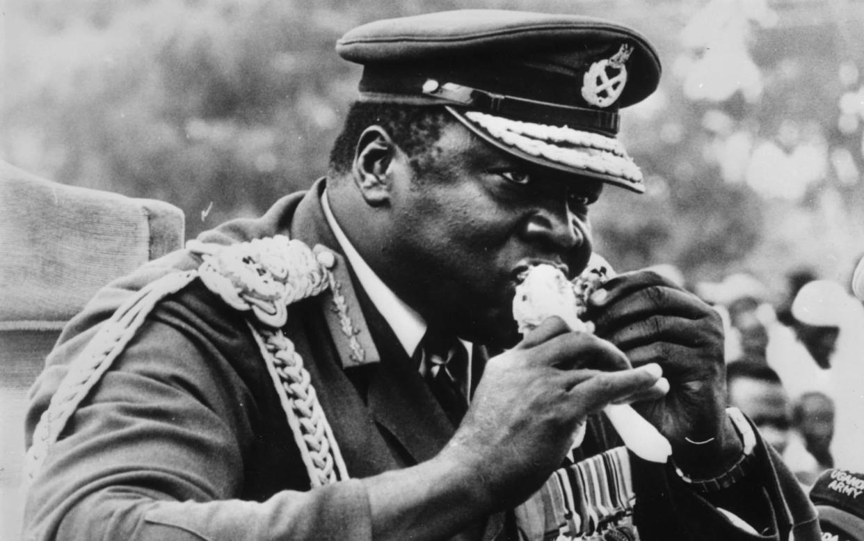 Dictators’ dinners: Idi Amin in 1978 - Keystone