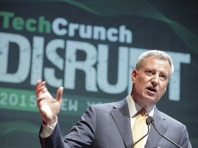 mayor bill de blasio techcrunch disrupt