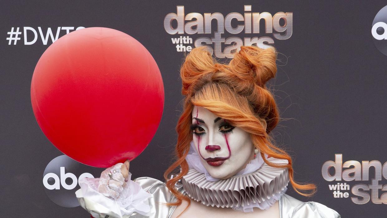 dancing with the stars villains night just in time for halloween, 10 celebrity and pro dancer couples find their inner villain as they compete for this seasons seventh week live, monday, oct 26 800 1000 pm edt, on abc kelsey mcnealabc via getty images carrie ann inaba