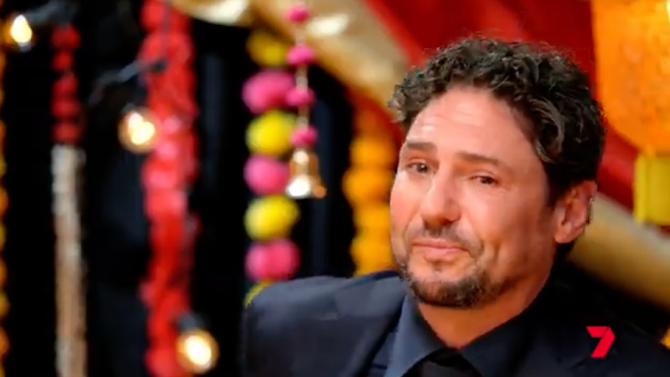 Colin Fassnidge crying on camera on My Kitchen Rules