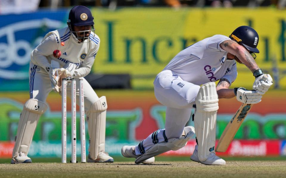 Ben Stokes was bowled on the stroke of lunch