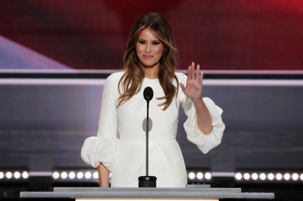 Melania Trump at the Republican National Convention on July 18, 2016 in Cleveland, Ohio. Photo: Alex Wong/Getty Images