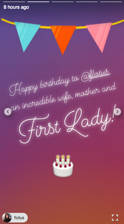 Ivanka bombarded the first lady with birthday wishes on her birthday. Photo: Instagram/ivankatrump