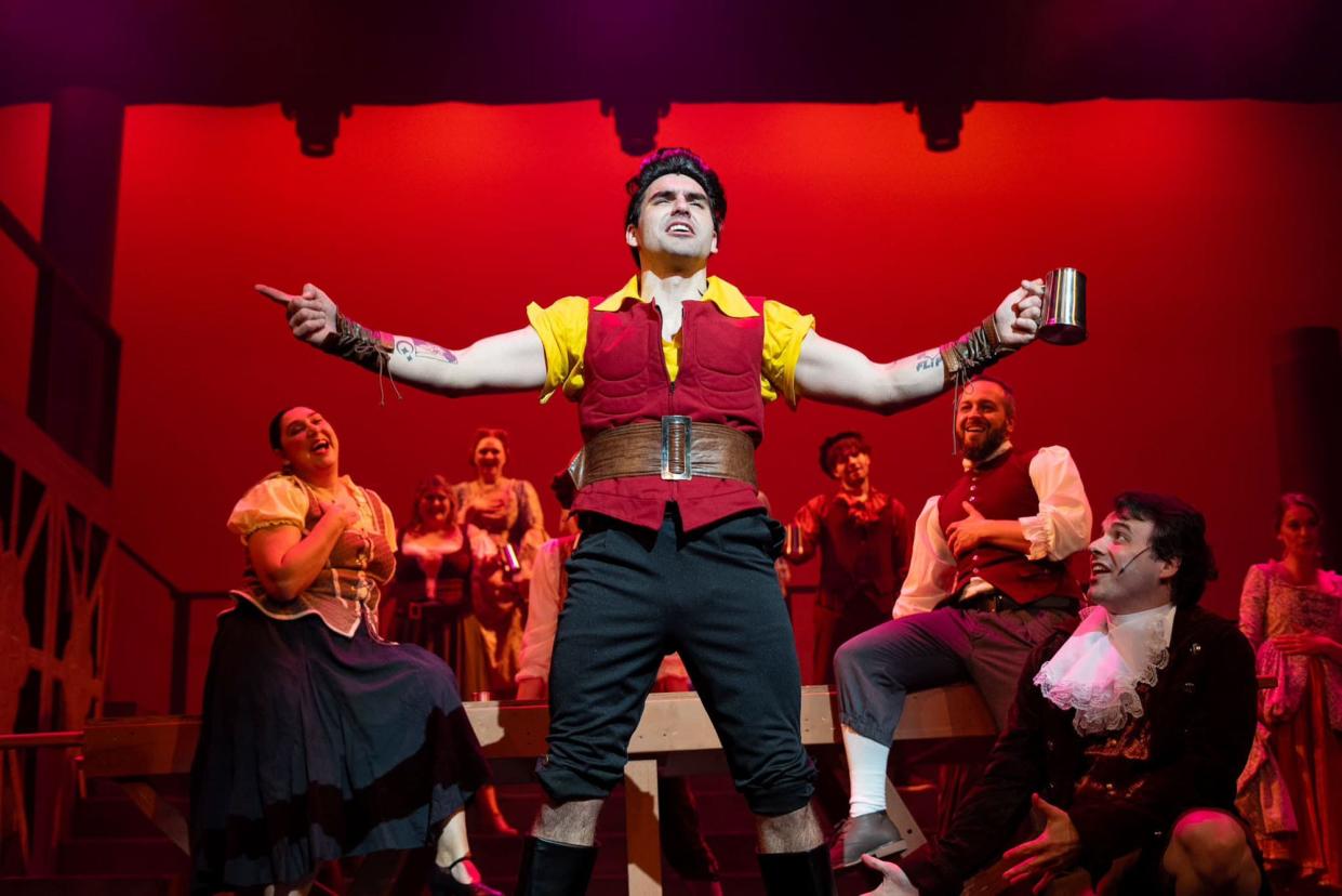 Mathis Turner as Gaston in Thalian Association's production of "Beauty and the Beast."