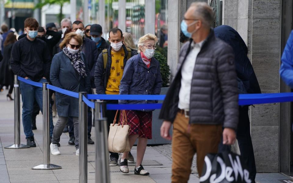 Germany began to lift restrictions at the end of April and has not seen a dramatic rise in new virus cases - Sean Gallup/Getty Images Europe