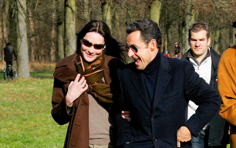 in Versailles the day after their 2008 wedding - Getty Images