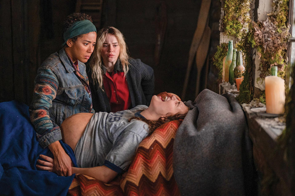 Top, from left: Jasmin Savoy Brown, Sophie Thatcher and Sophie Nélisse.