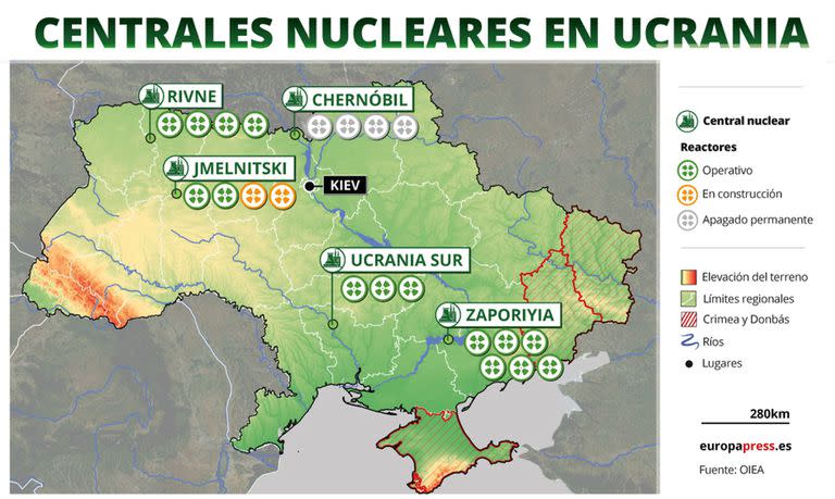 A principios de marzo, las autoridades de Ucrania confirmaron que las fuerzas rusas tomaron el control de la central nuclear de Zaporiyia, la más grande de Europa, horas después de un ataque con artillería 
